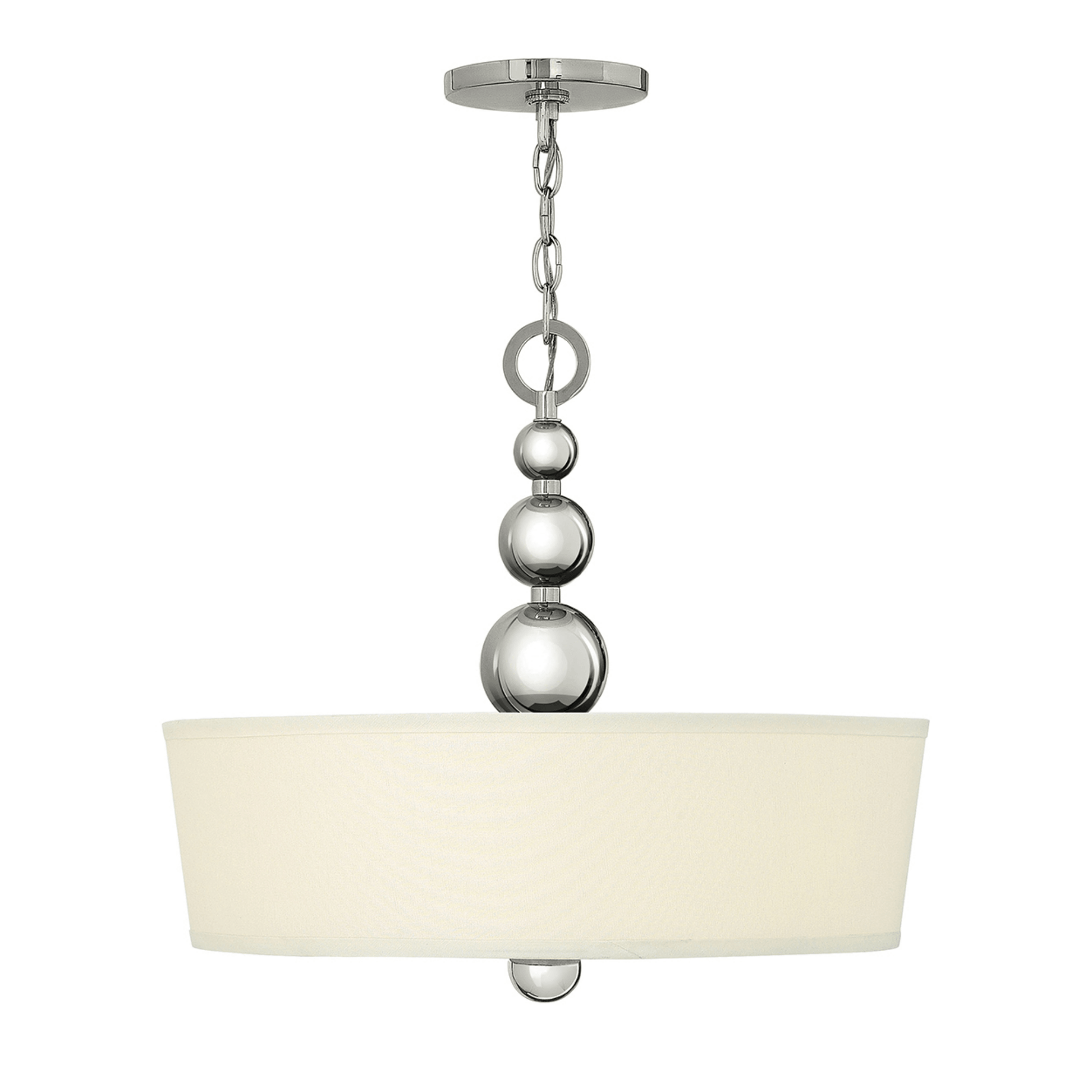 Zelda 3 Light Pendant – Polished Nickel - Cusack Lighting