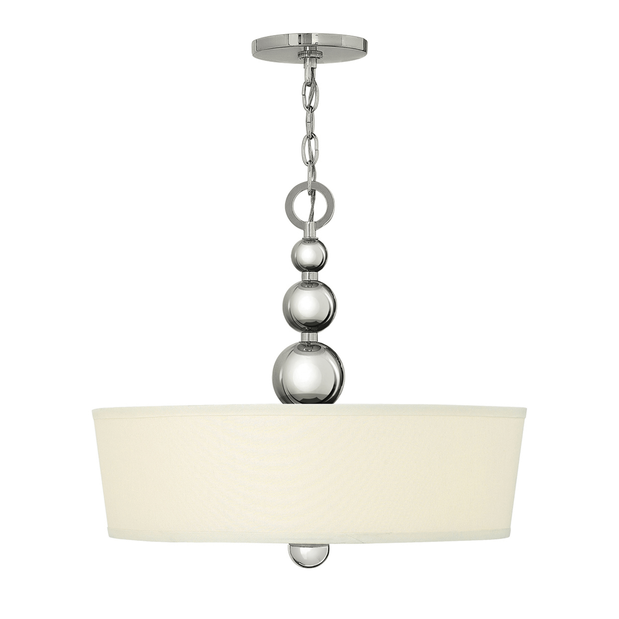 Zelda 3 Light Pendant – Polished Nickel - Cusack Lighting