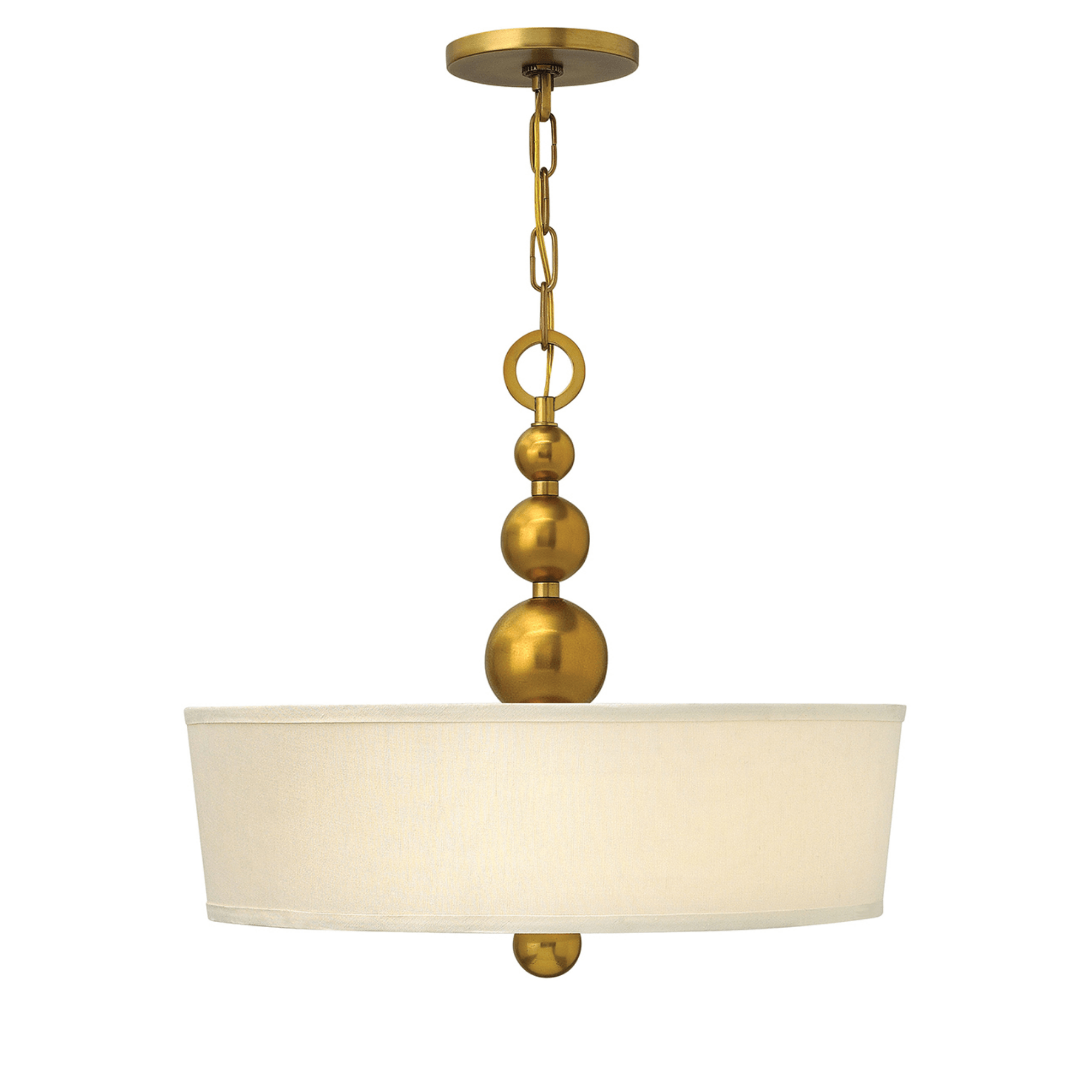 Zelda 3 Light Pendant – Vintage Brass - Cusack Lighting