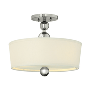 Zelda 3 Light Semi-Flush – Polished Nickel - Cusack Lighting