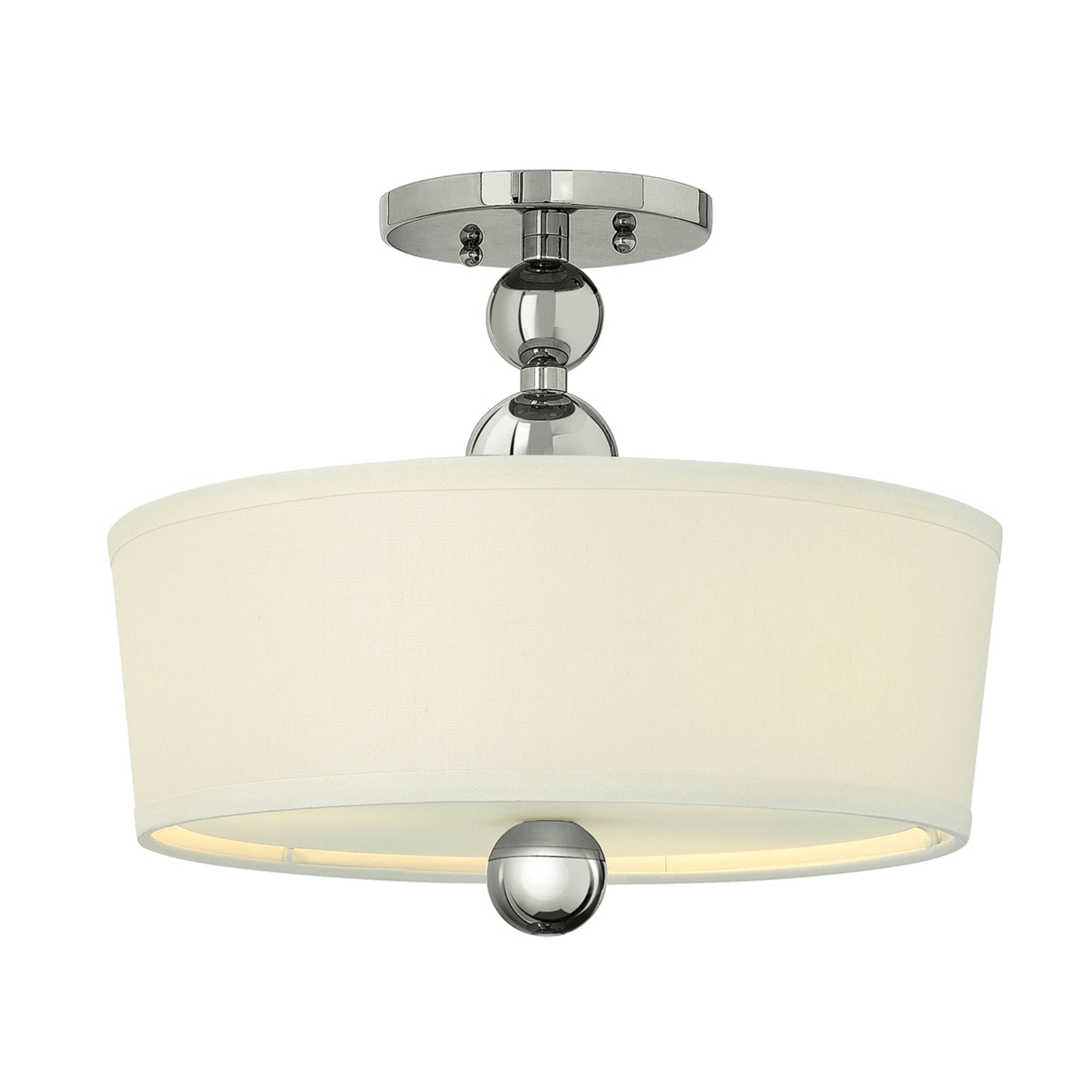 Zelda 3 Light Semi-Flush – Polished Nickel - Cusack Lighting