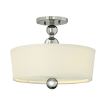 Zelda 3 Light Semi-Flush – Polished Nickel - Cusack Lighting