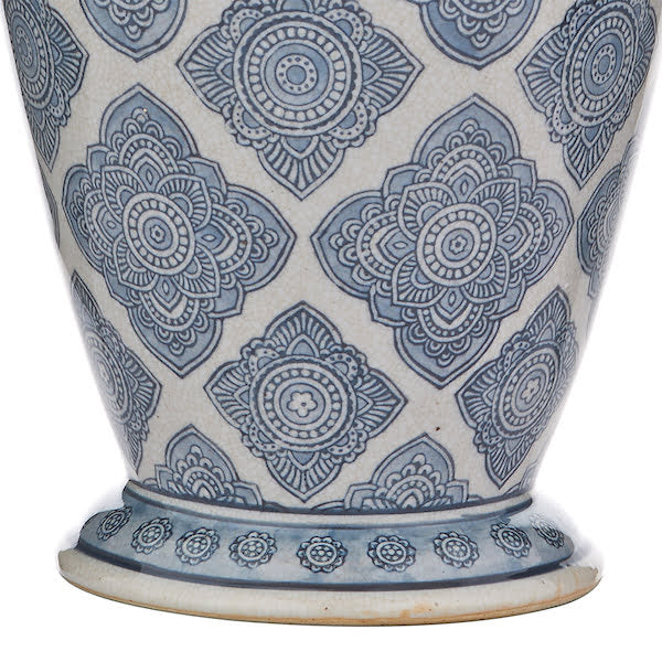 Ely Table Lamp Blue/White Base Only