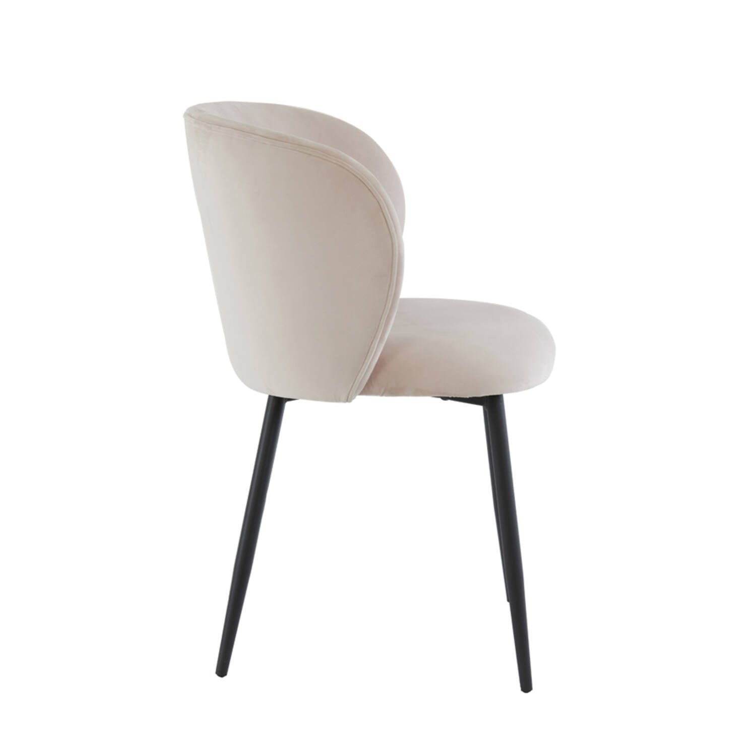 Elyna Dining Chair - Velvet Light Pink Finish