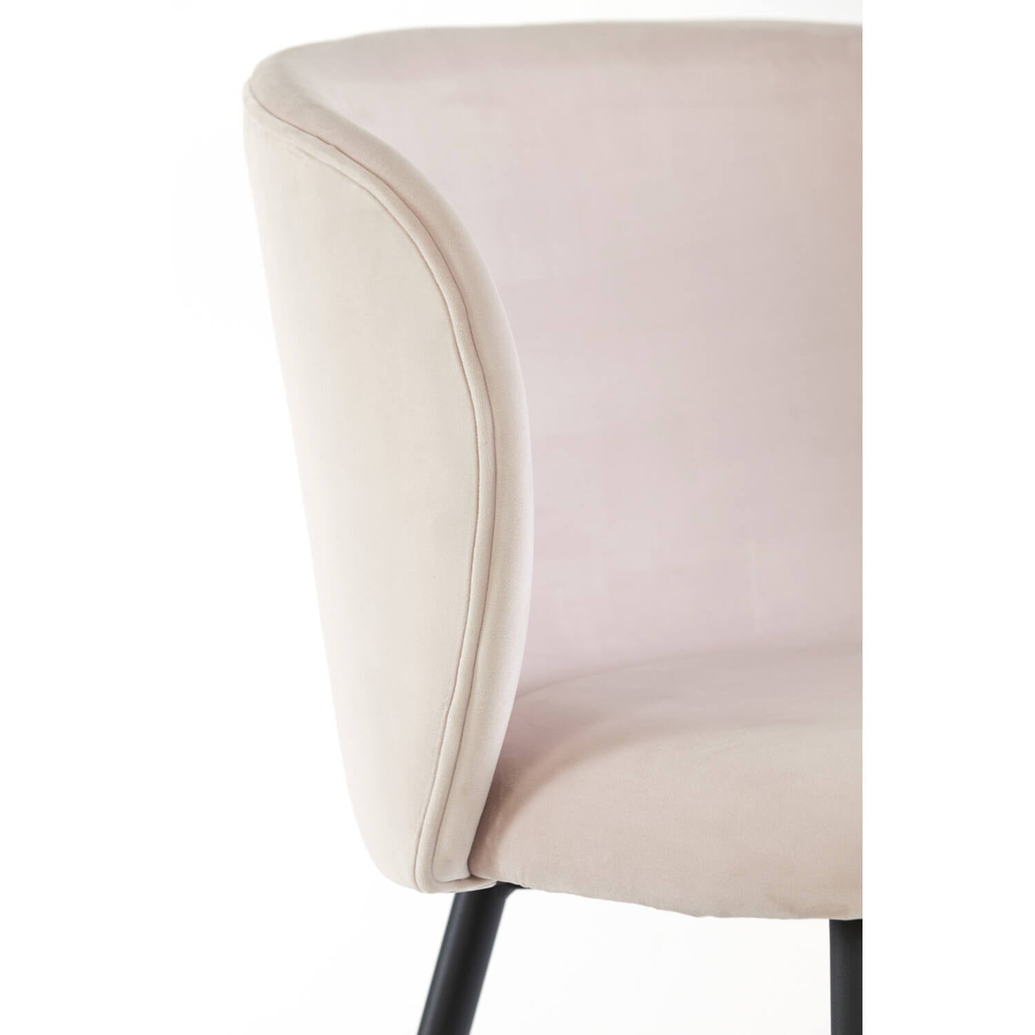 Elyna Dining Chair - Velvet Light Pink Finish