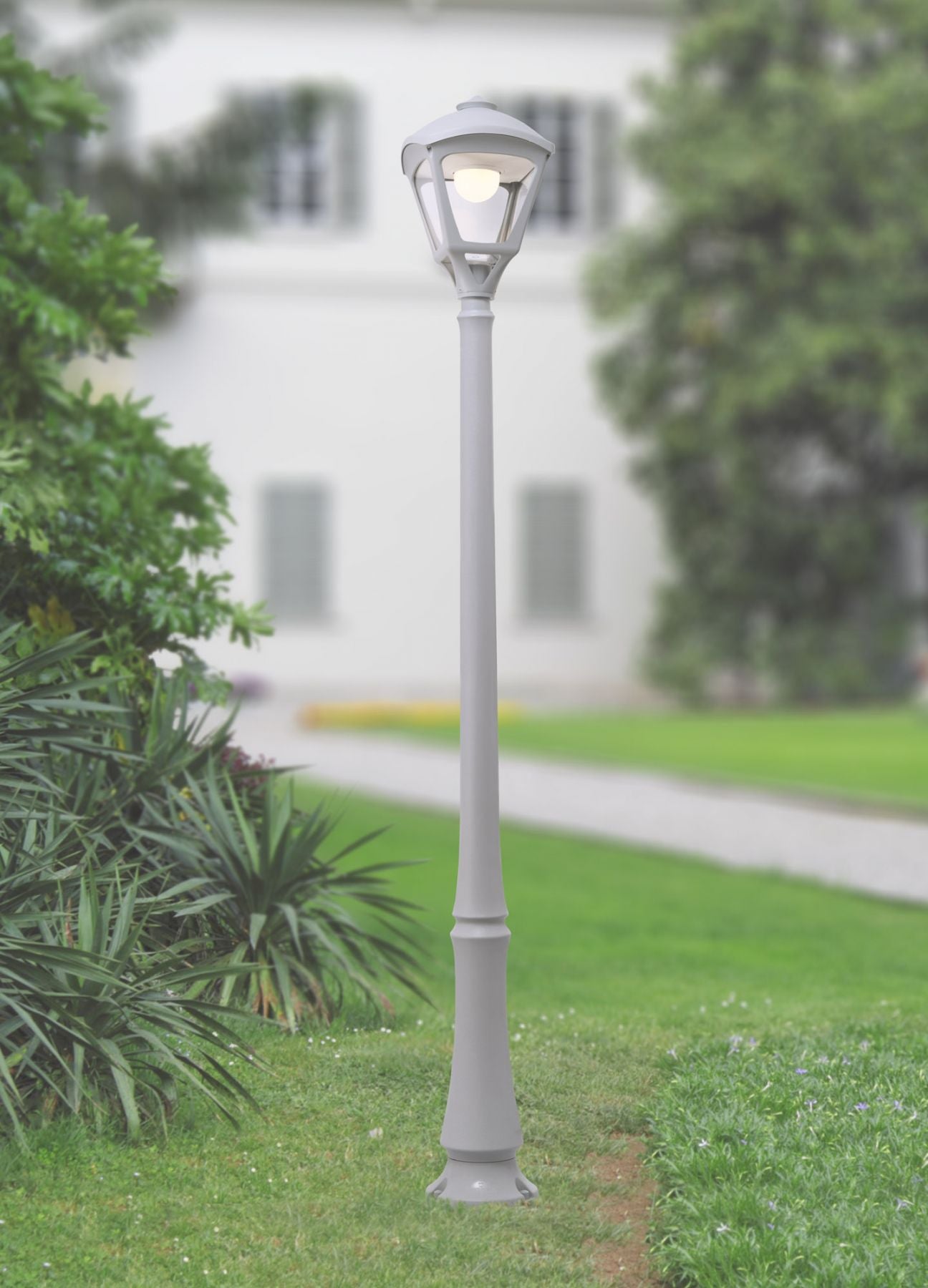 Emilio Sergio 15W CCT Post Light- Black/ Grey Finish