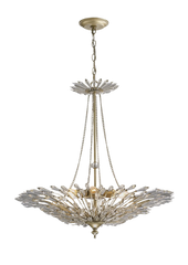 Fay 6Lt Crystal Pendant - Aged Gold & Silver