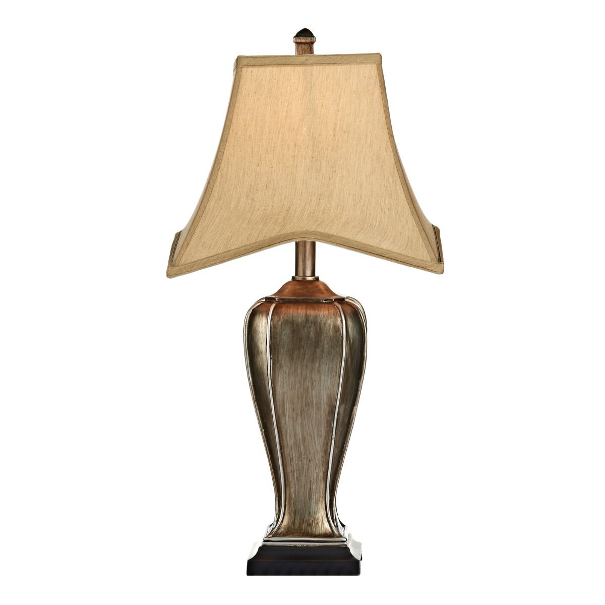 Emlyn Table Lamp Silver/Gold With Shade