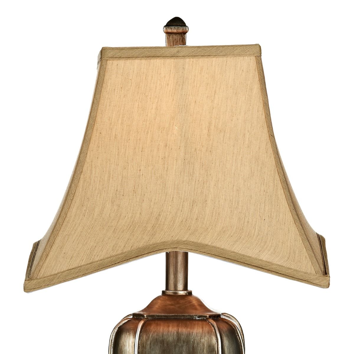 Emlyn Table Lamp Silver/Gold With Shade