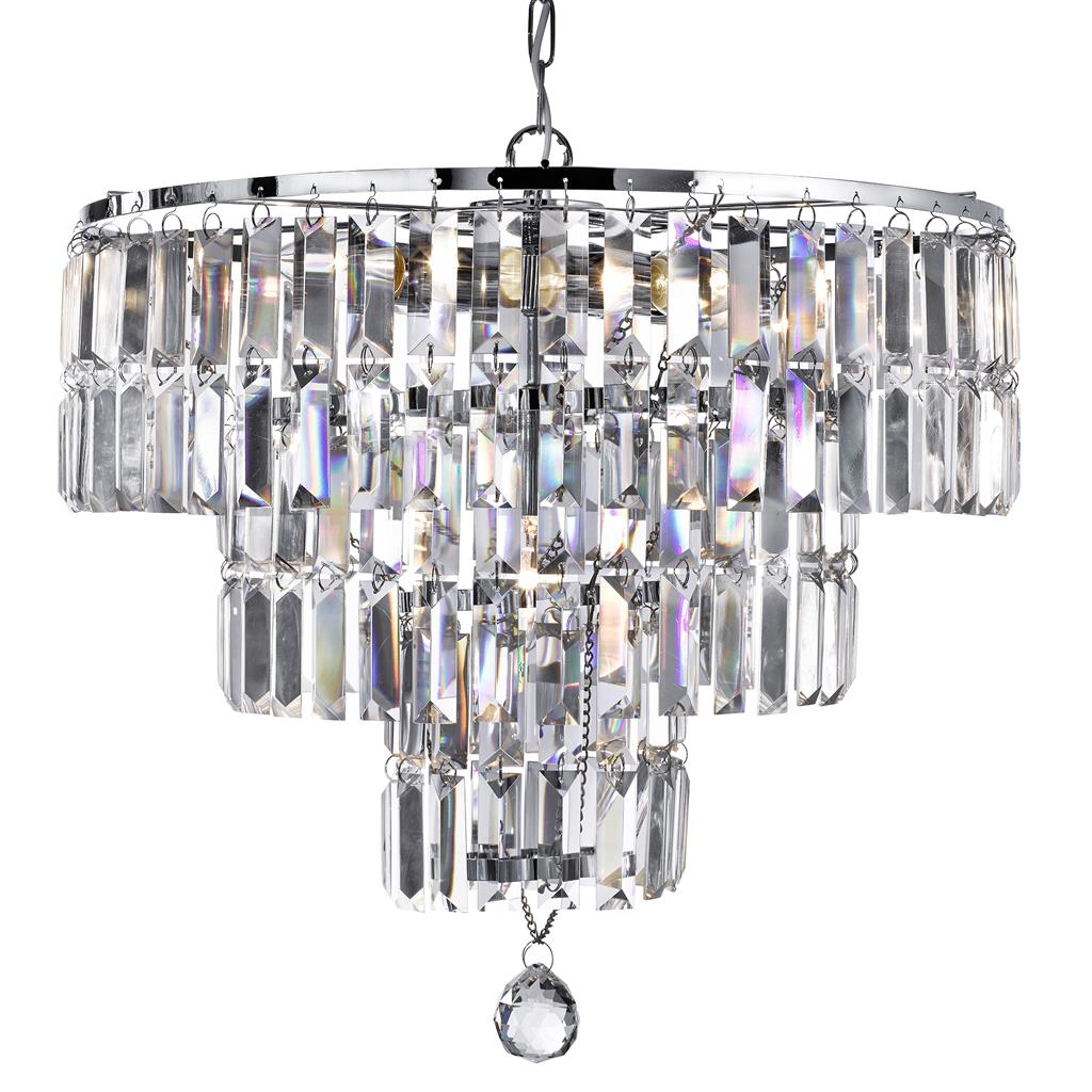 Empire 5lt Height Adjustable, DImmable Pendant - Satin Brass Metal & Champagne Glass