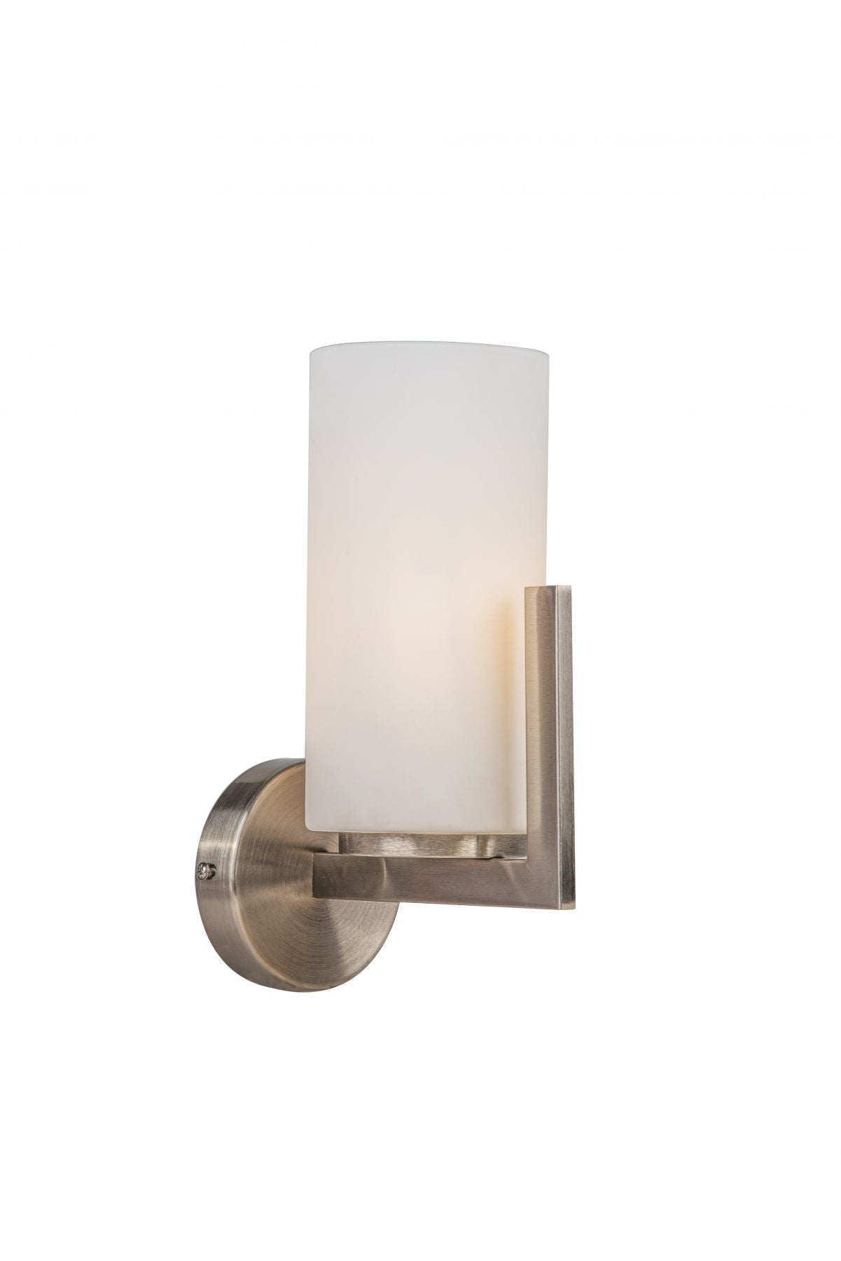 Empire 1 Light Wall Light - Satin Chrome / Brushed Bronze