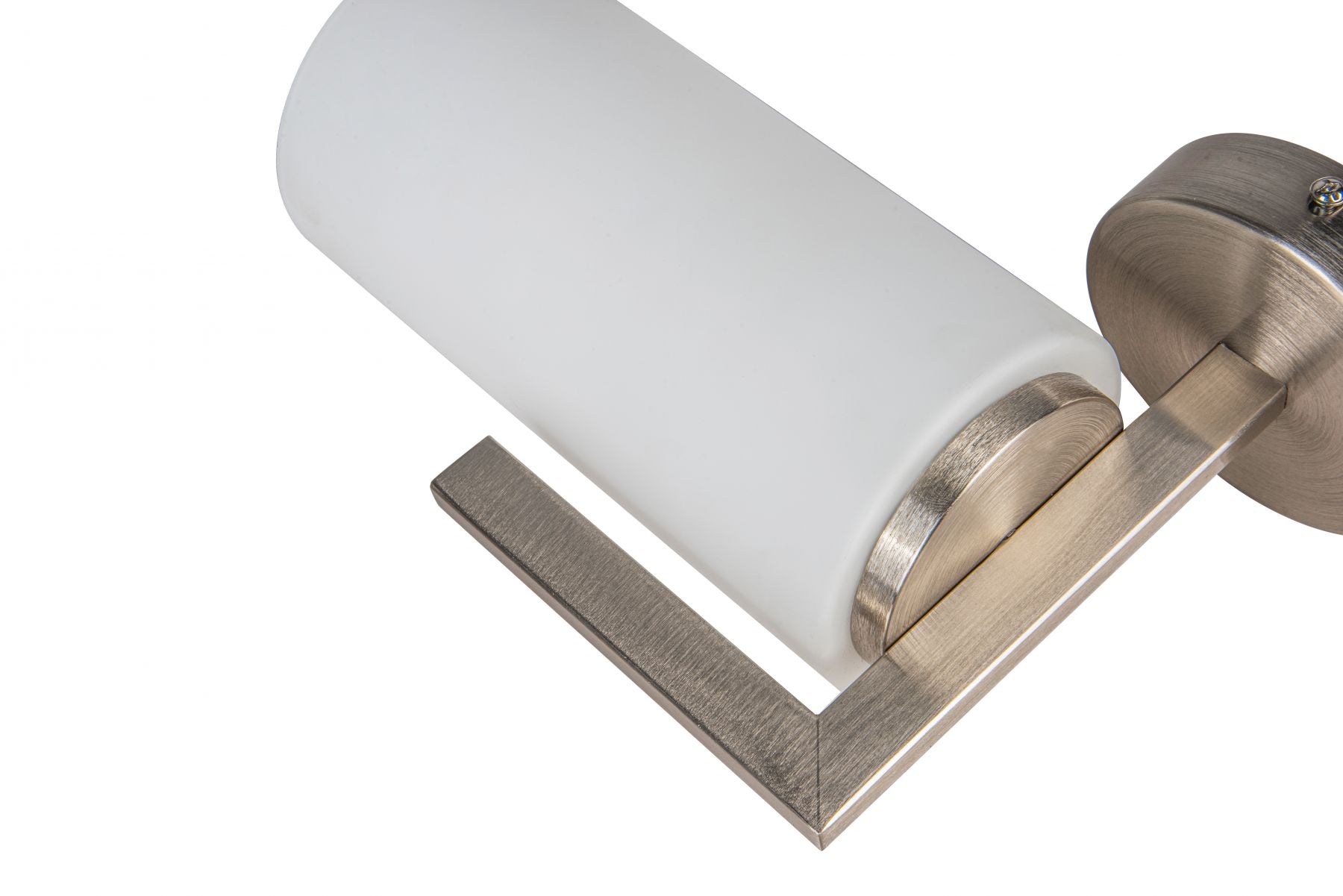 Empire 1 Light Wall Light - Satin Chrome / Brushed Bronze