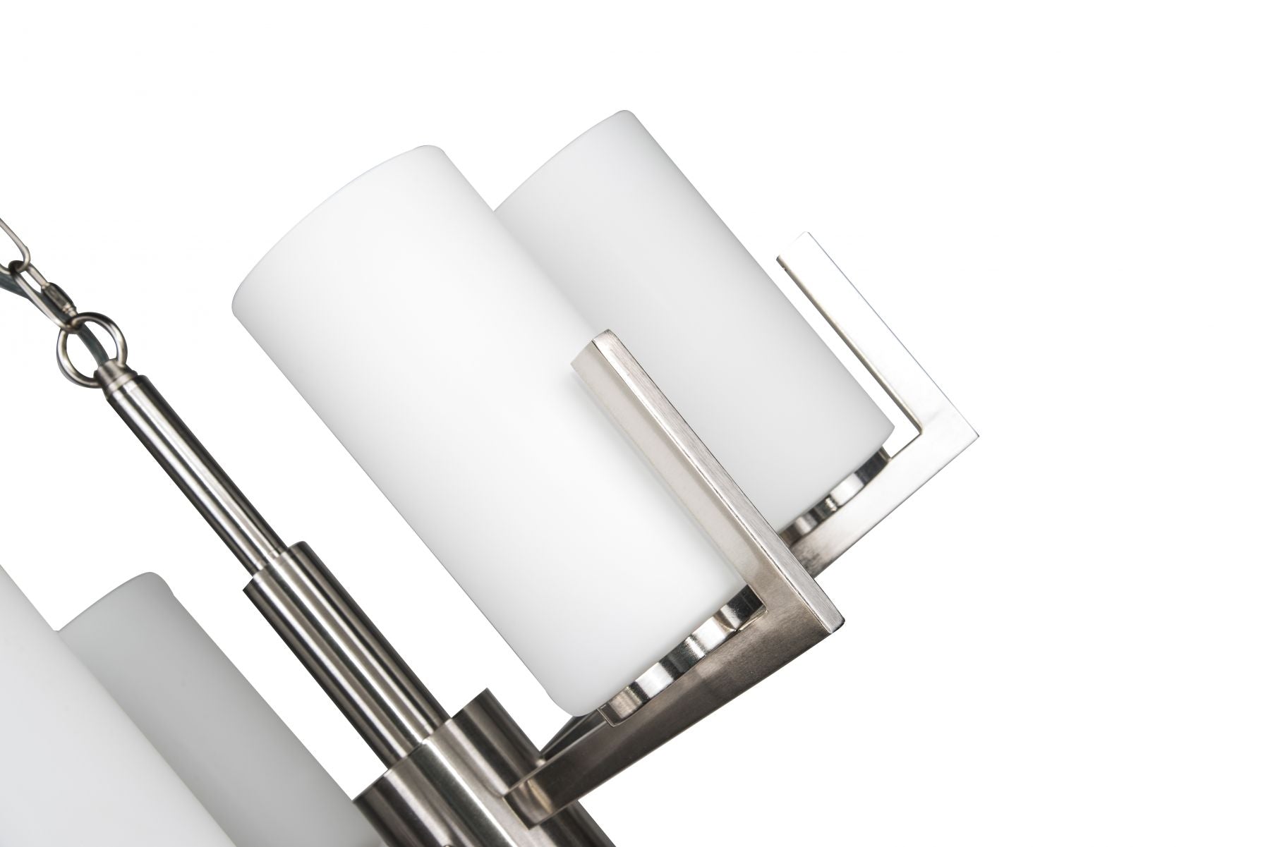Empire 6 Light Ceiling Light - Satin Chrome / Brushed Bronze