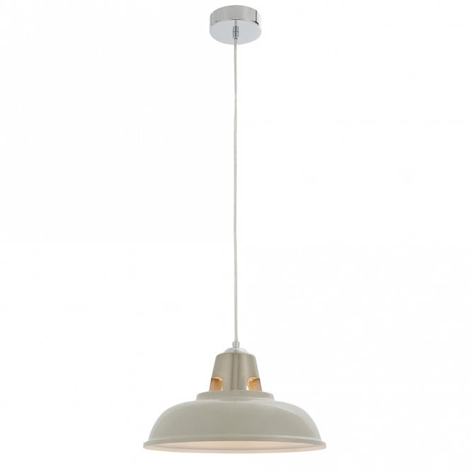 Henley 1 Light Pendant Easyfit Gloss Taupe - Promotional Offer