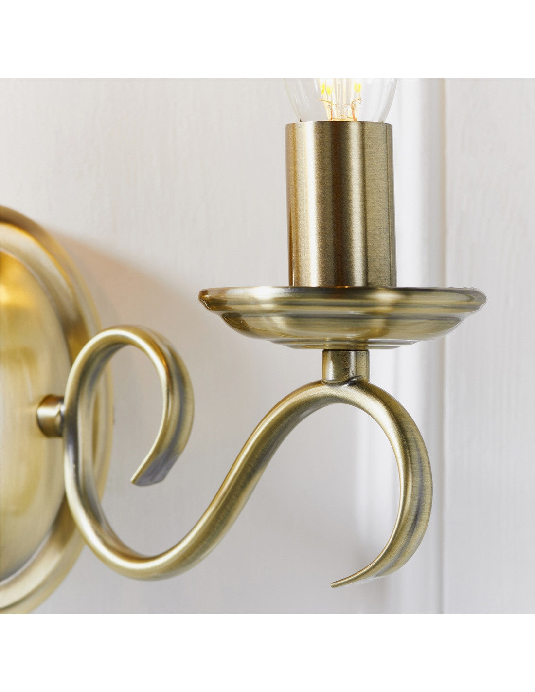 Vera Twin Wall Light - Antique Brass