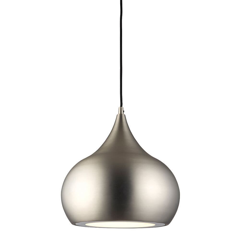 Droplet 1Lt Pendant - Matt Nickel/Antique Brass