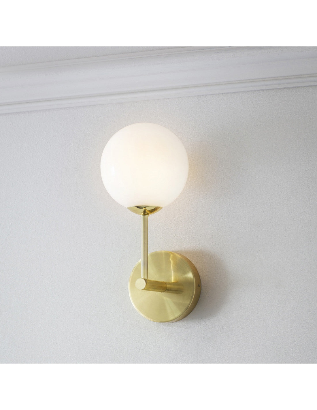 Hyatt 1Lt Wall Light - Satin Brass