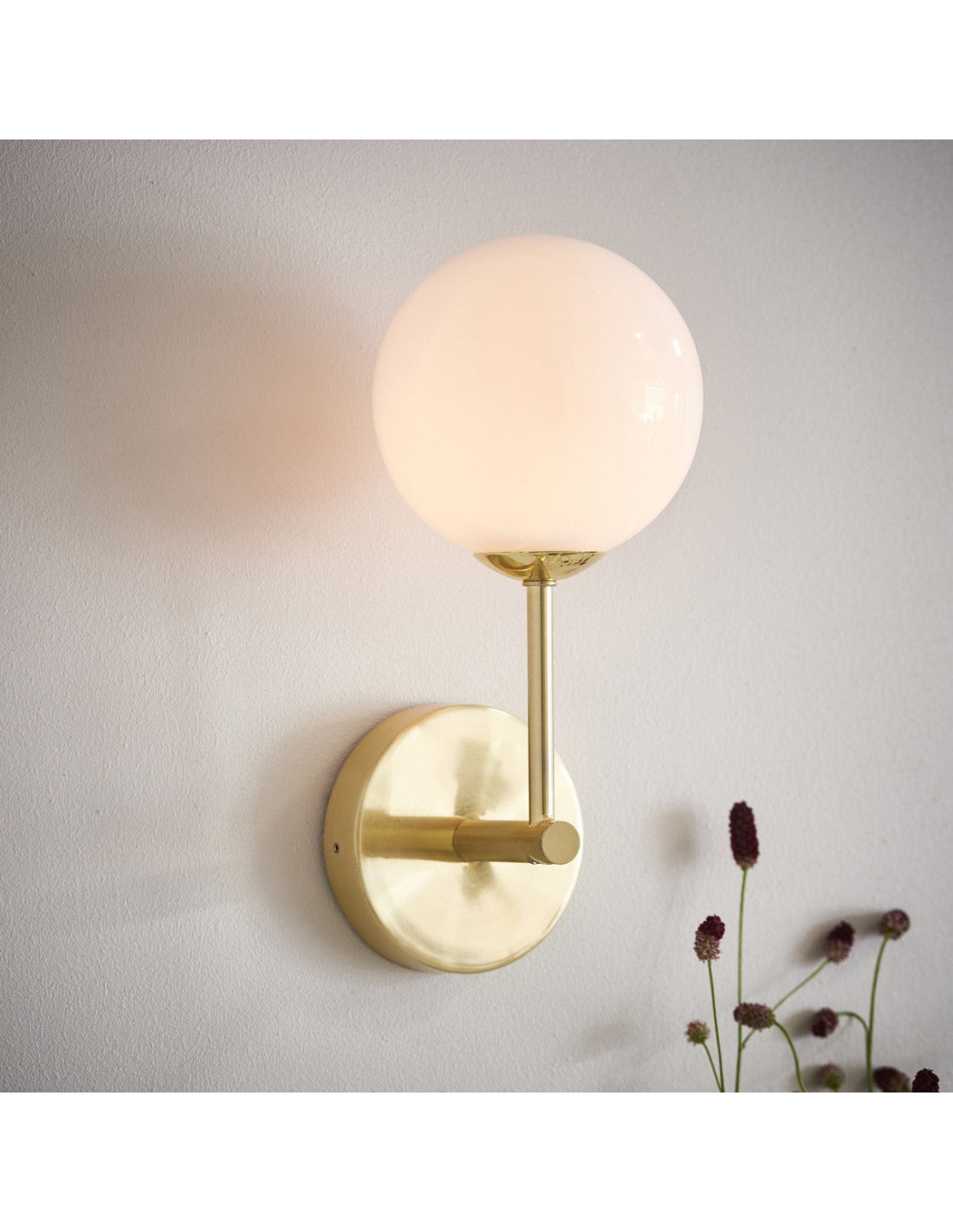 Hyatt 1Lt Wall Light - Satin Brass