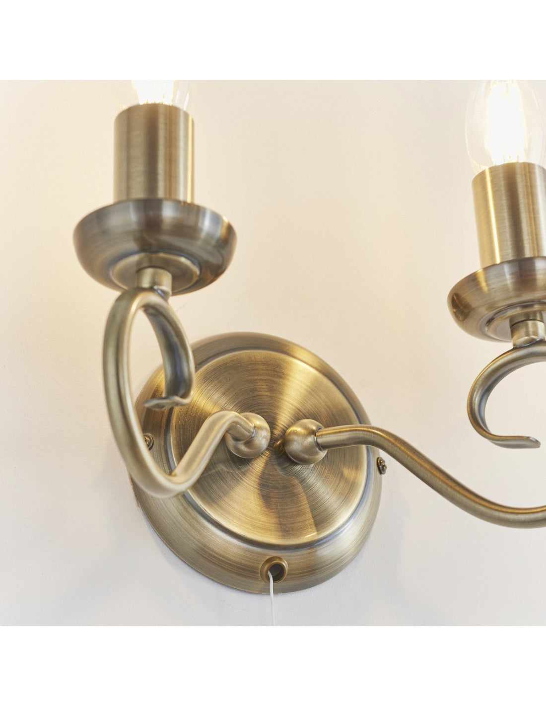 Ketley 1/2Lt Wall Light - Antique Brass