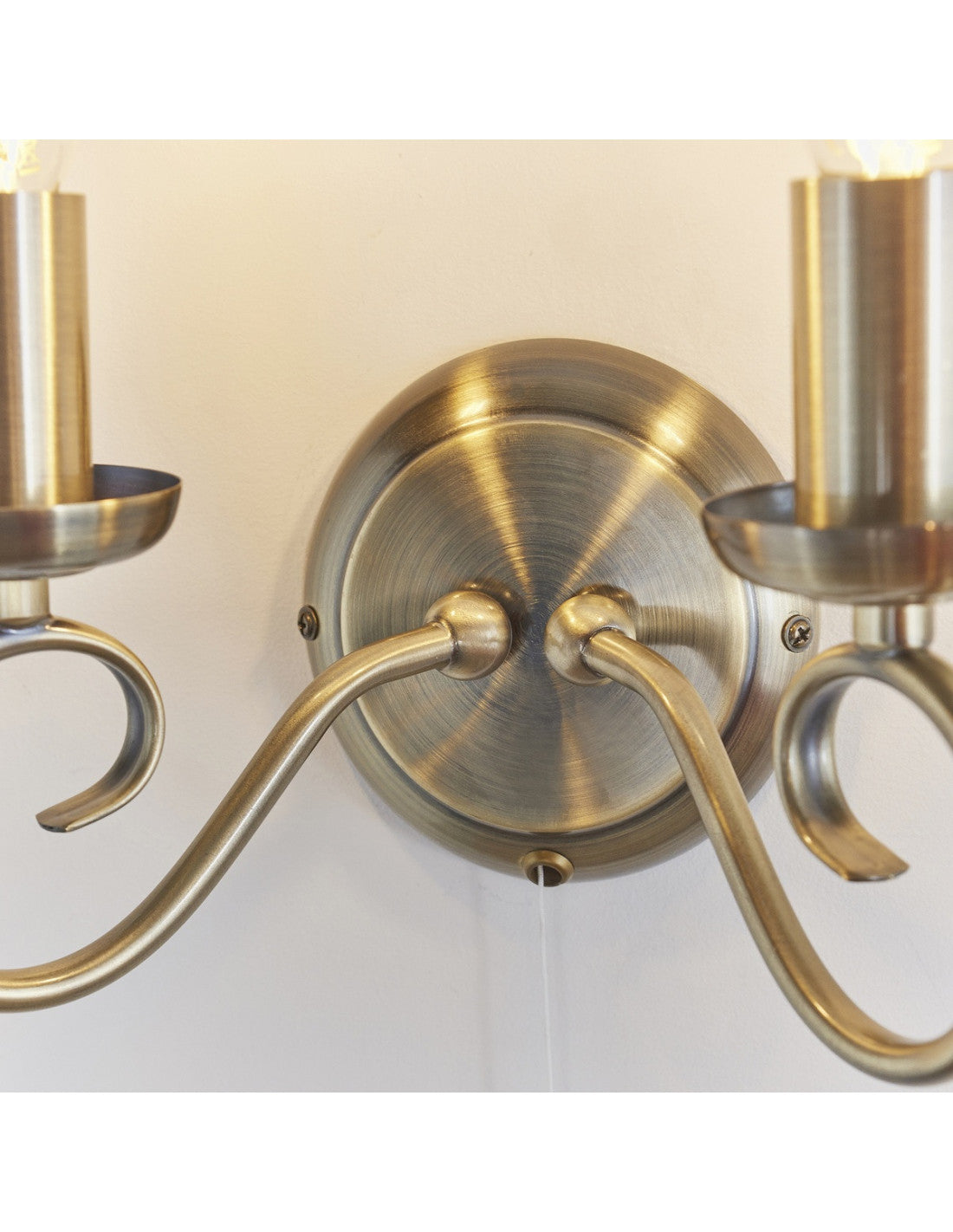 Ketley 1/2Lt Wall Light - Antique Brass