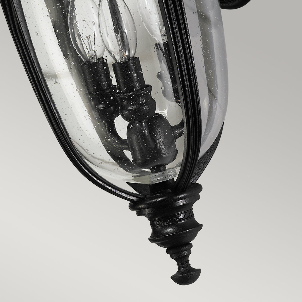 English Bridle Medium Wall Lantern - Black Finish