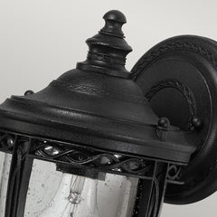 English Bridle Small Wall Lantern - Black Finish