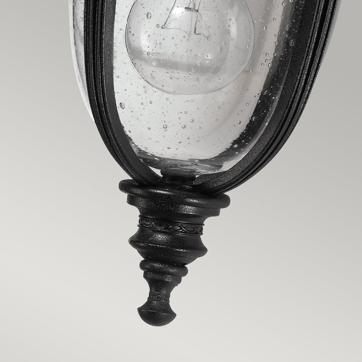 English Bridle Small Wall Lantern - Black Finish
