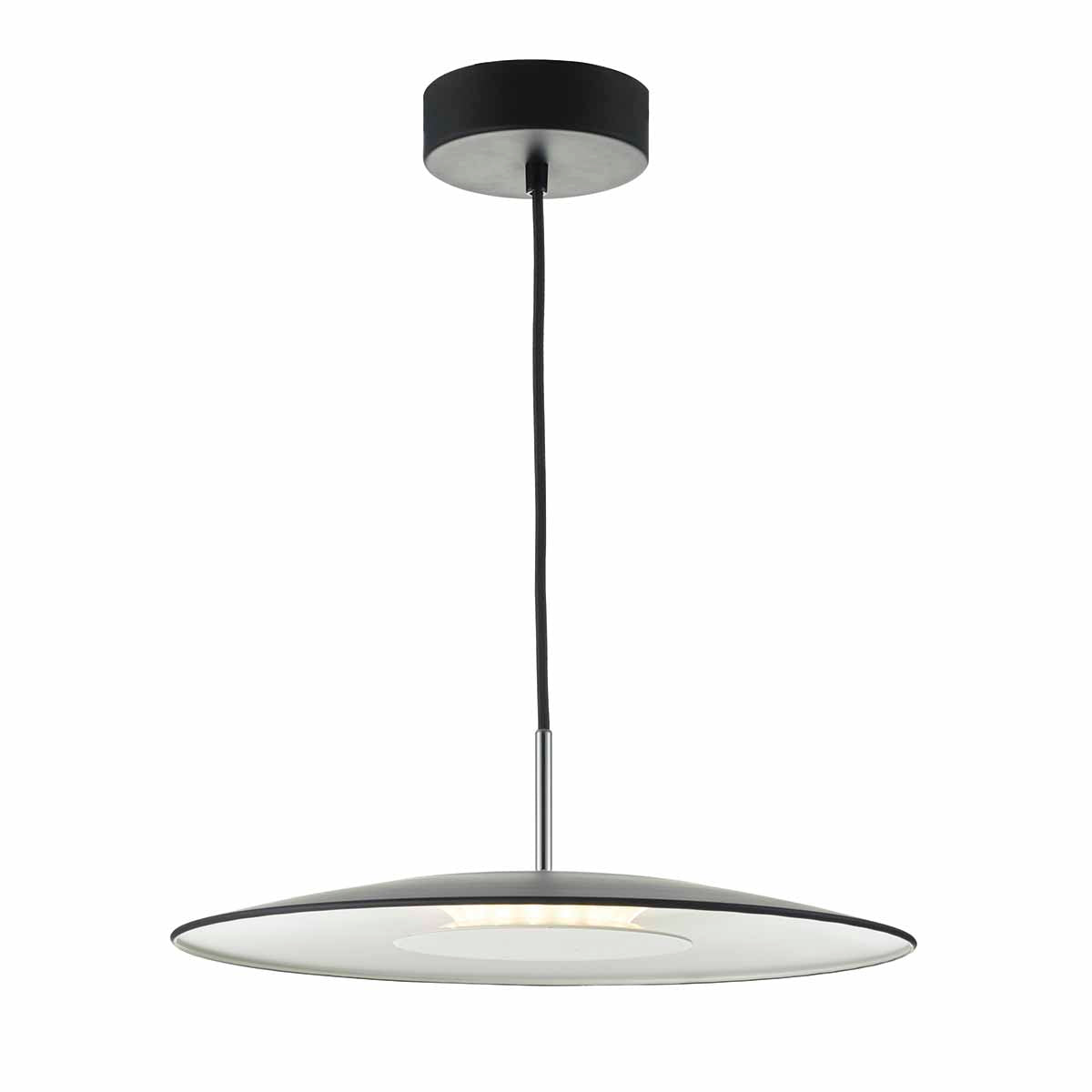 Enoch Pendant Matt Black/Grey/White & Stainless Steel LED