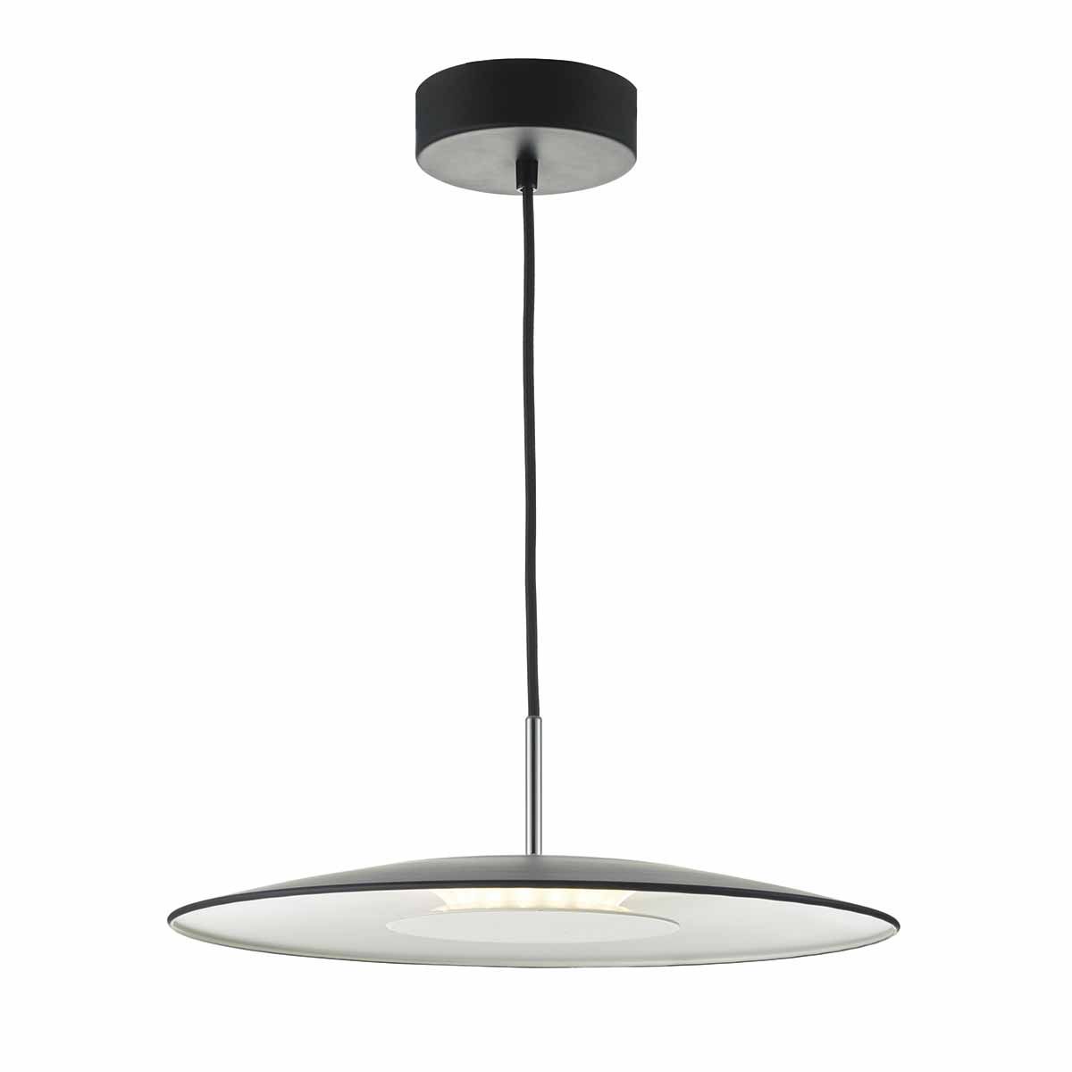 Enoch Pendant Matt Black/Grey/White & Stainless Steel LED