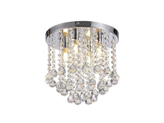 Envoy Ceiling Light, 4 x G9, IP44, Polished Chrome/Crystal