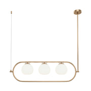 Erich 3Lt Kitchen Table Island Light - Brass/Nickel Finish