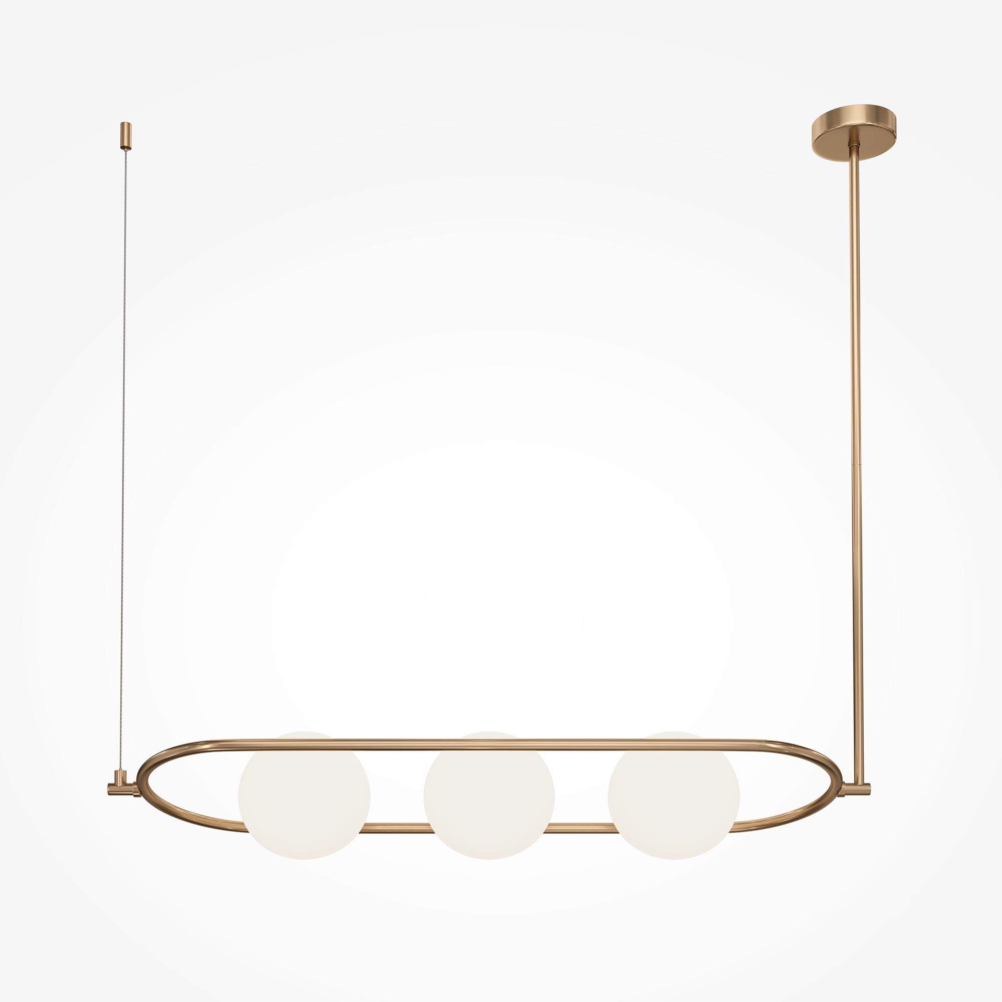 Erich 3Lt Kitchen Table Island Light - Brass/Nickel Finish