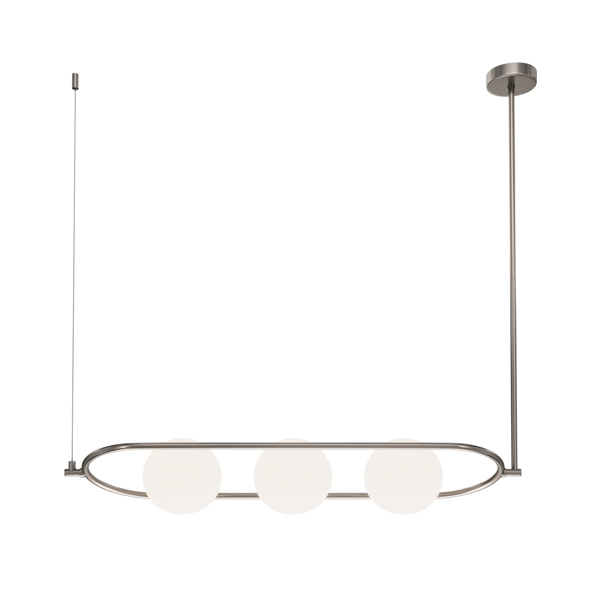 Erich 3Lt Kitchen Table Island Light - Brass/Nickel Finish