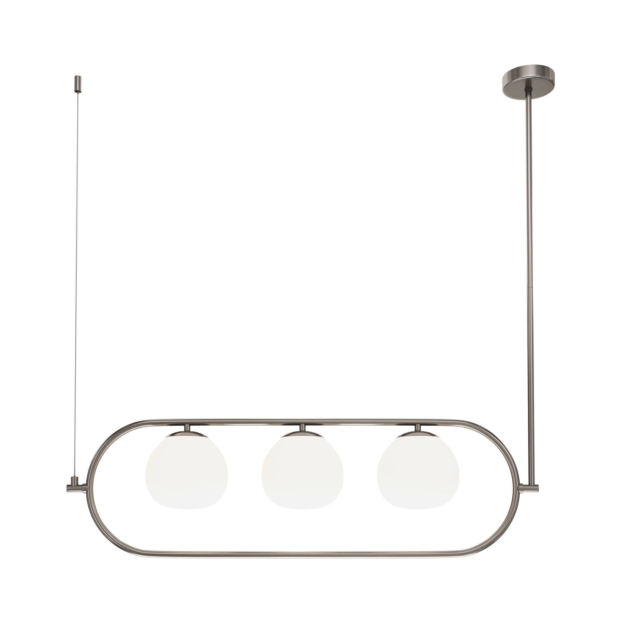 Erich 3Lt Kitchen Table Island Light - Brass/Nickel Finish