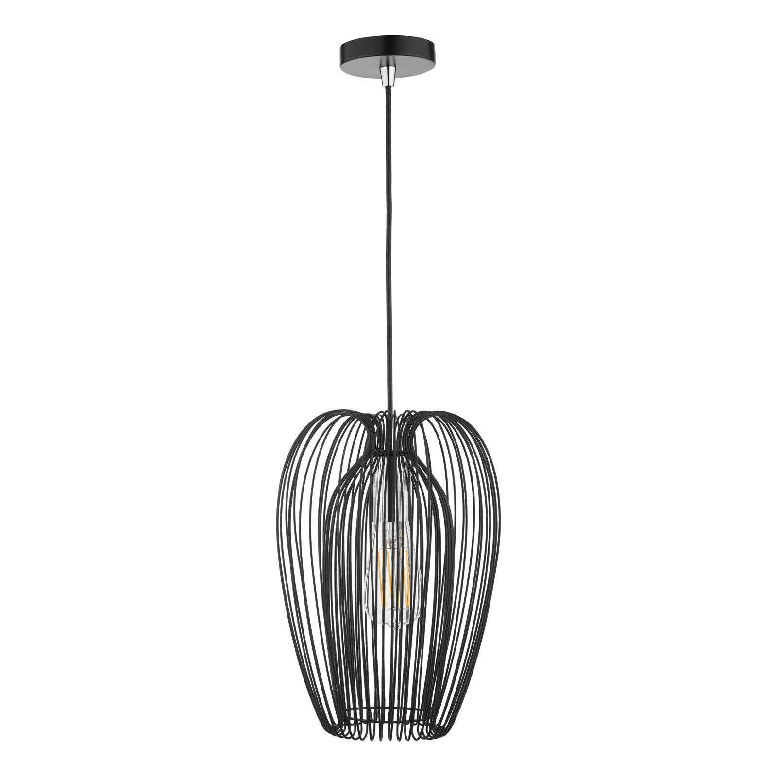 Ero 1 Light Pendant -  Black Finish