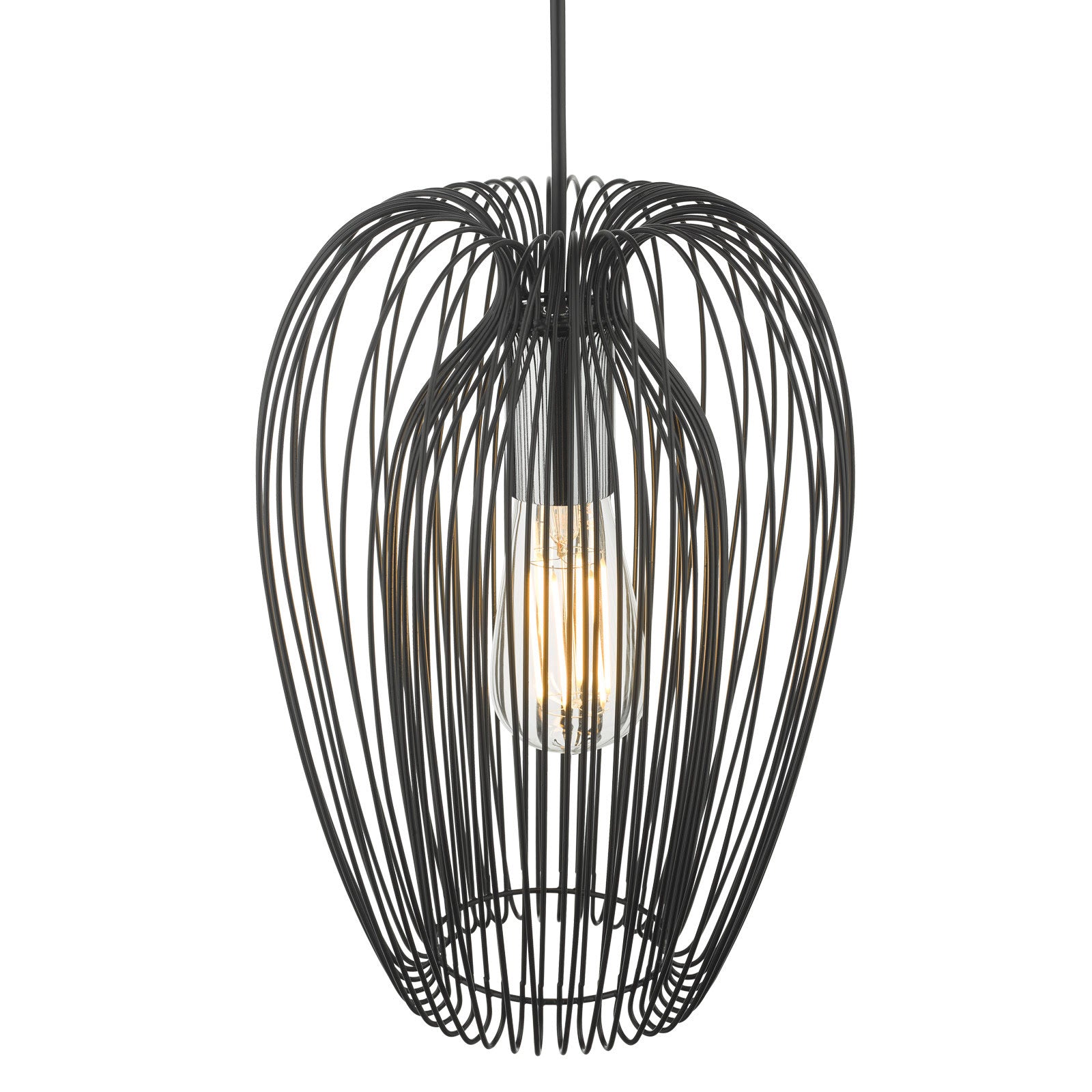 Ero 1 Light Pendant -  Black Finish
