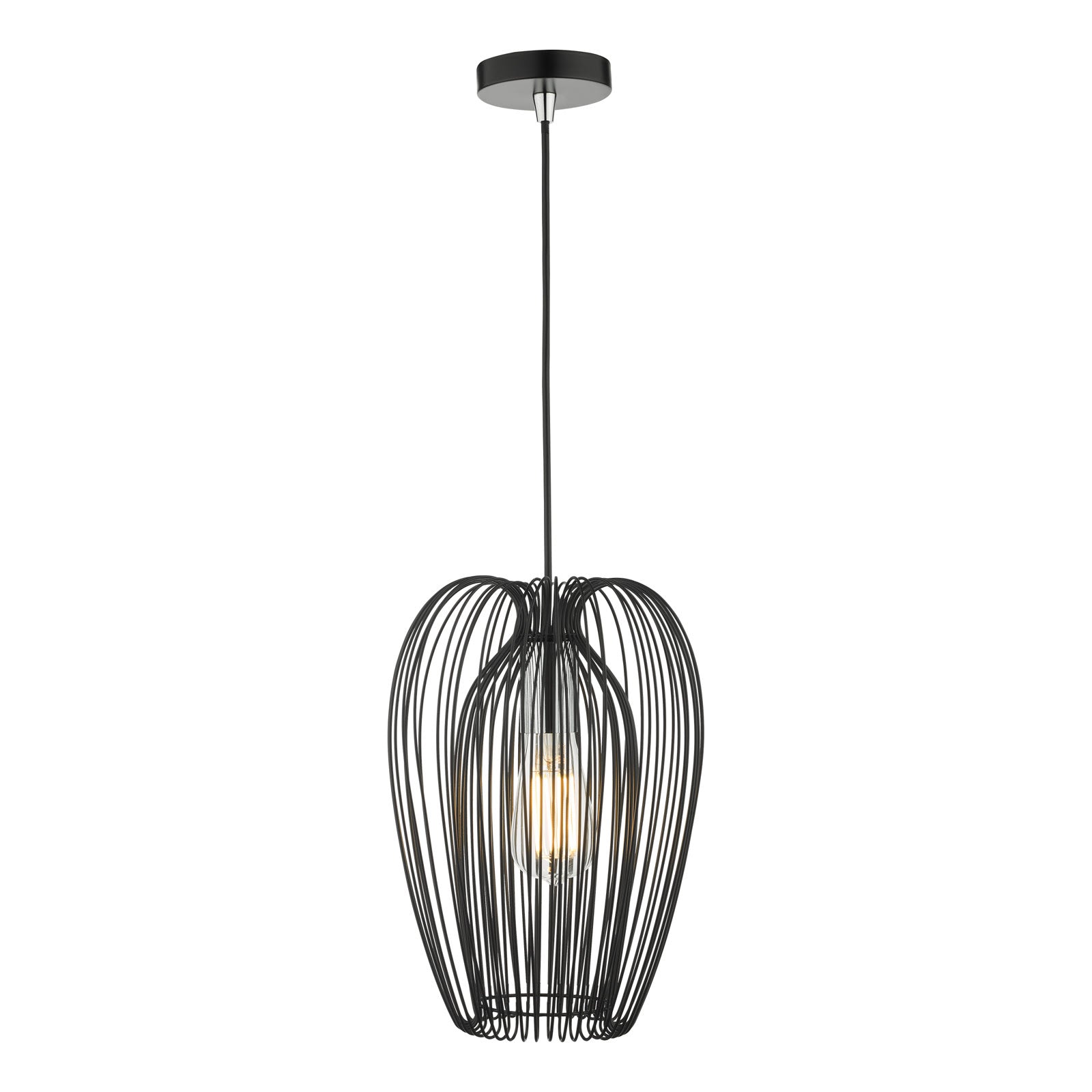 Ero 1 Light Pendant -  Black Finish