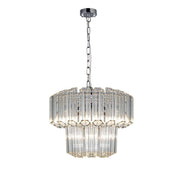 Esme 4 Light Polished Chrome Crystal Ceiling Pendant