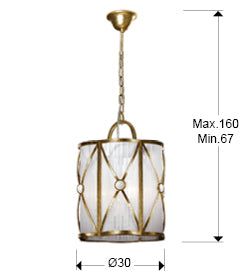 Esparta Lamp Gold - Cusack Lighting