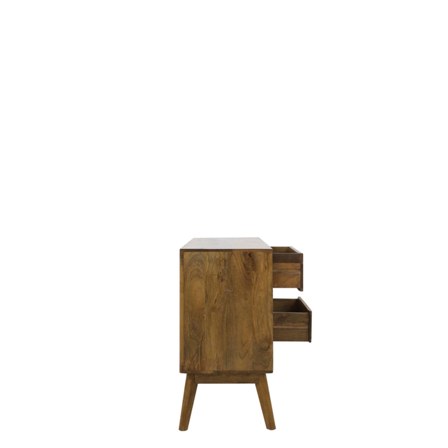 Cabinet with 6 drawers 114x40x80 cm ESPITA wood oil brown