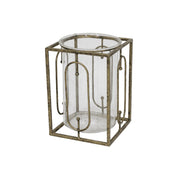 Estela Large Candle Holder - Antique Gold Finish