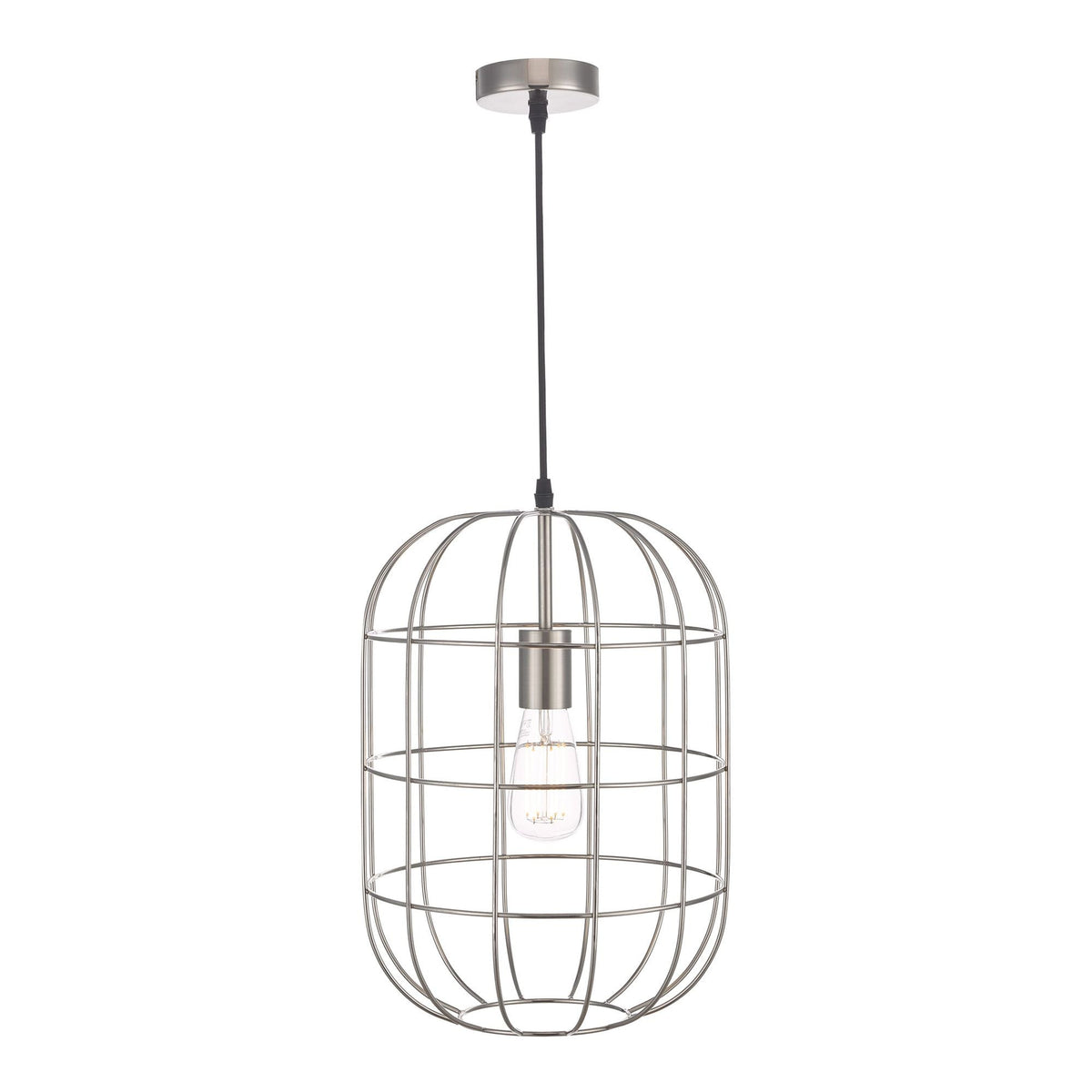 Eudora 1 Light Pendant Satin Nickel