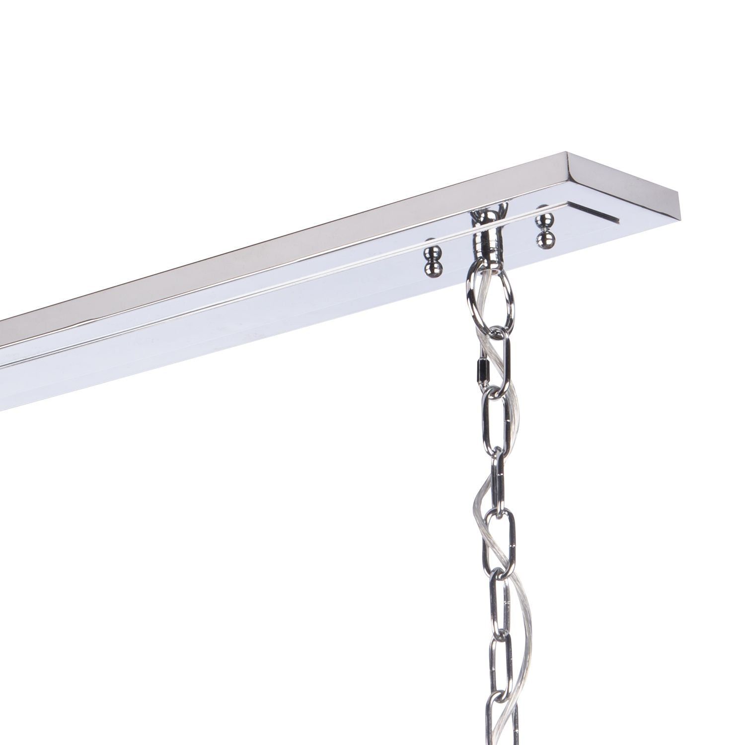 Eulalia 10Lt Kitchen Table/Island Ceiling Light - Polished Chrome Crystal IP20