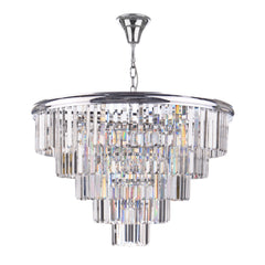 Eulalia 12Lt Chandelier Ceiling Light - Polished Chrome & Crystal IP20