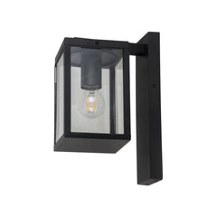 Evan IP44 One Light Black Wall Light