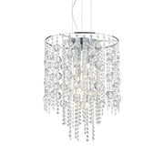 Evasione Crystal Ceiling Light 8/10Lt - Chrome Finish - Cusack Lighting