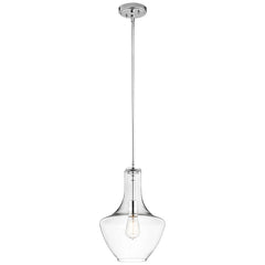 Everly 1Lt Pendant – Chrome/Bronze