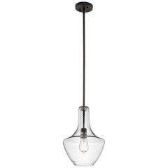 Everly 1Lt Pendant – Chrome/Bronze