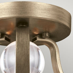 Evington 2L Semi Flush Ceiling Light - Sunset Gold Finish