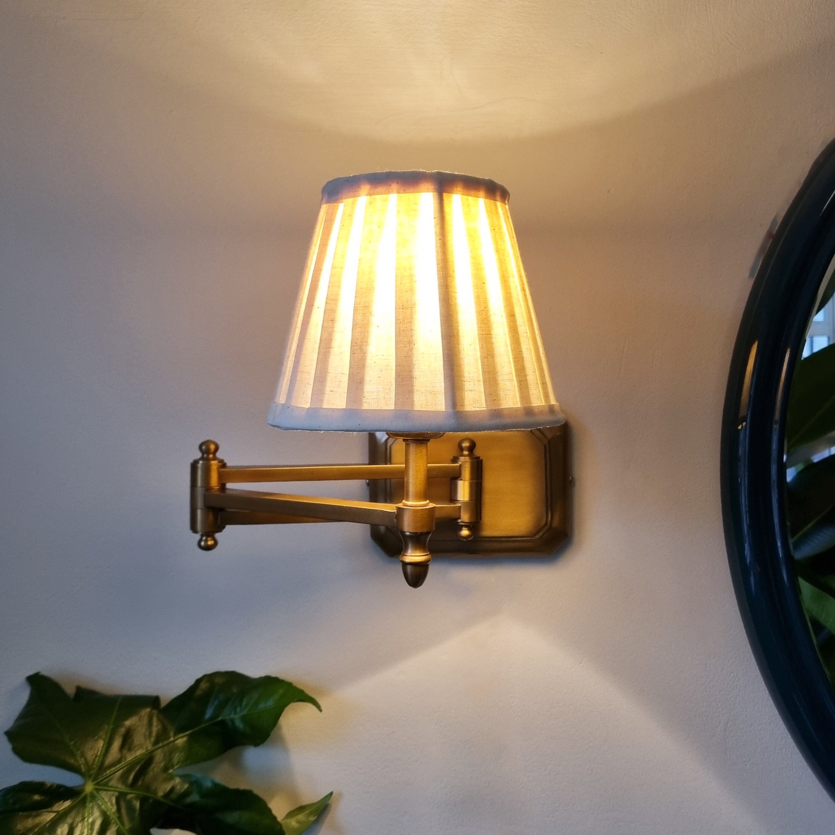 Extendable Brass Wall Light- Various Finishes